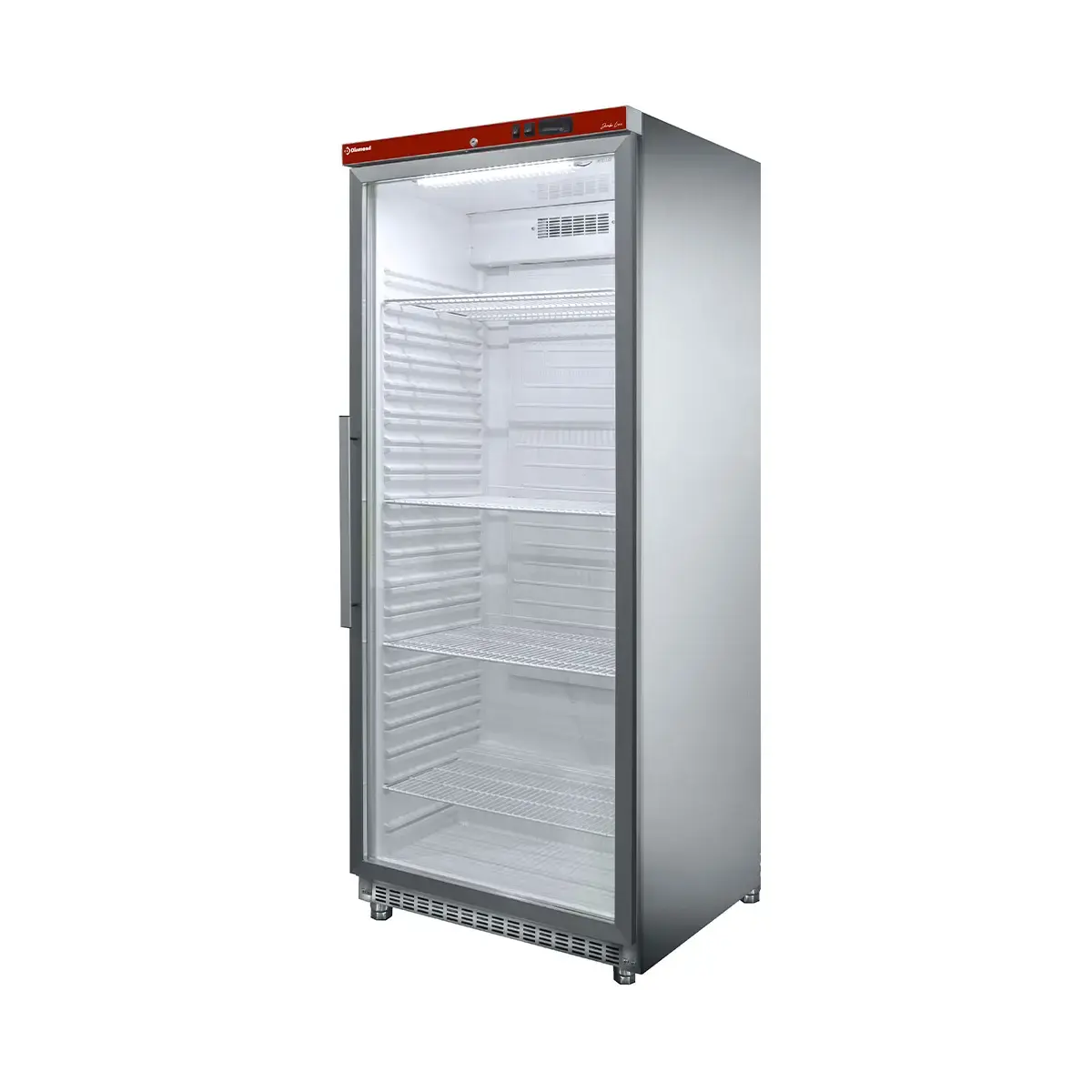 image koelkast gn 2/1, glazen deur, geventileerd, 600 liter. r.v.s. 0