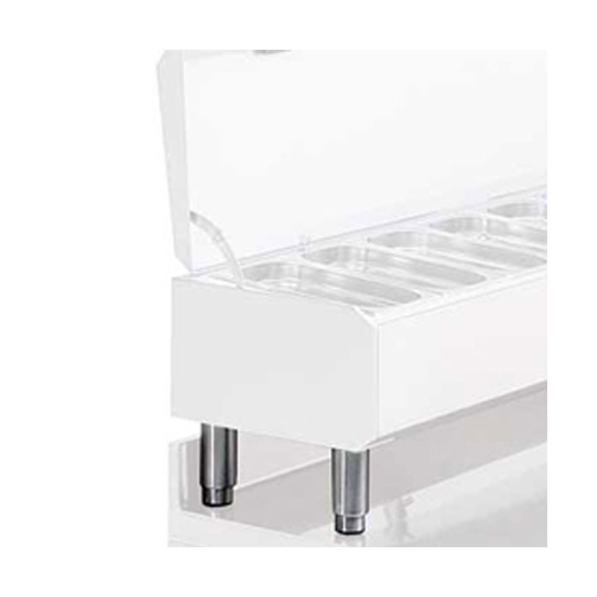 image kit van 4 regelbare poten in r.v.s. (compact line) 0