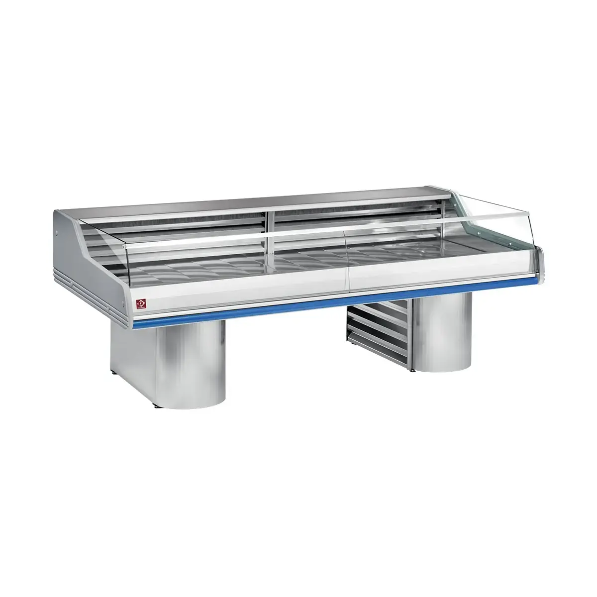 image gekoelde vitrine toonbank met ruit " self-service ", op sokkels 0