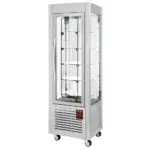Image Panoramische vitrine, 5 draaiende plateaus, 360 LT, RVS. 0