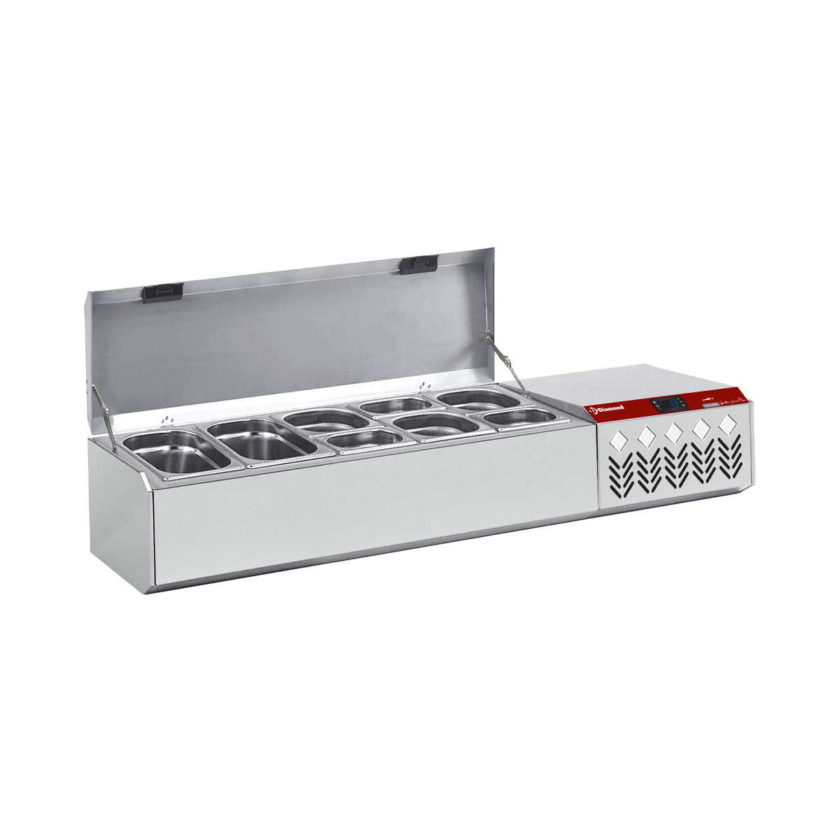 image gekoelde structuur gn 2x 1/4, 3x 1/6, 3x 1/9, met deksel 0