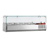 Image Gekoelde opzetstructuur 4x GN 1/3 -150mm, met glasopbouw 0