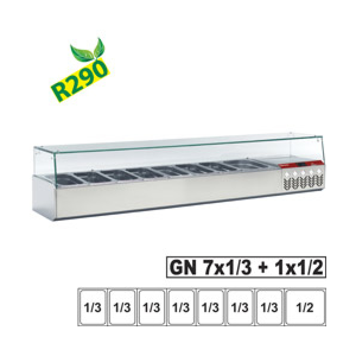 image gekoelde structuur gn 7x 1/3, 1x 1/2, met rechte ruit 0