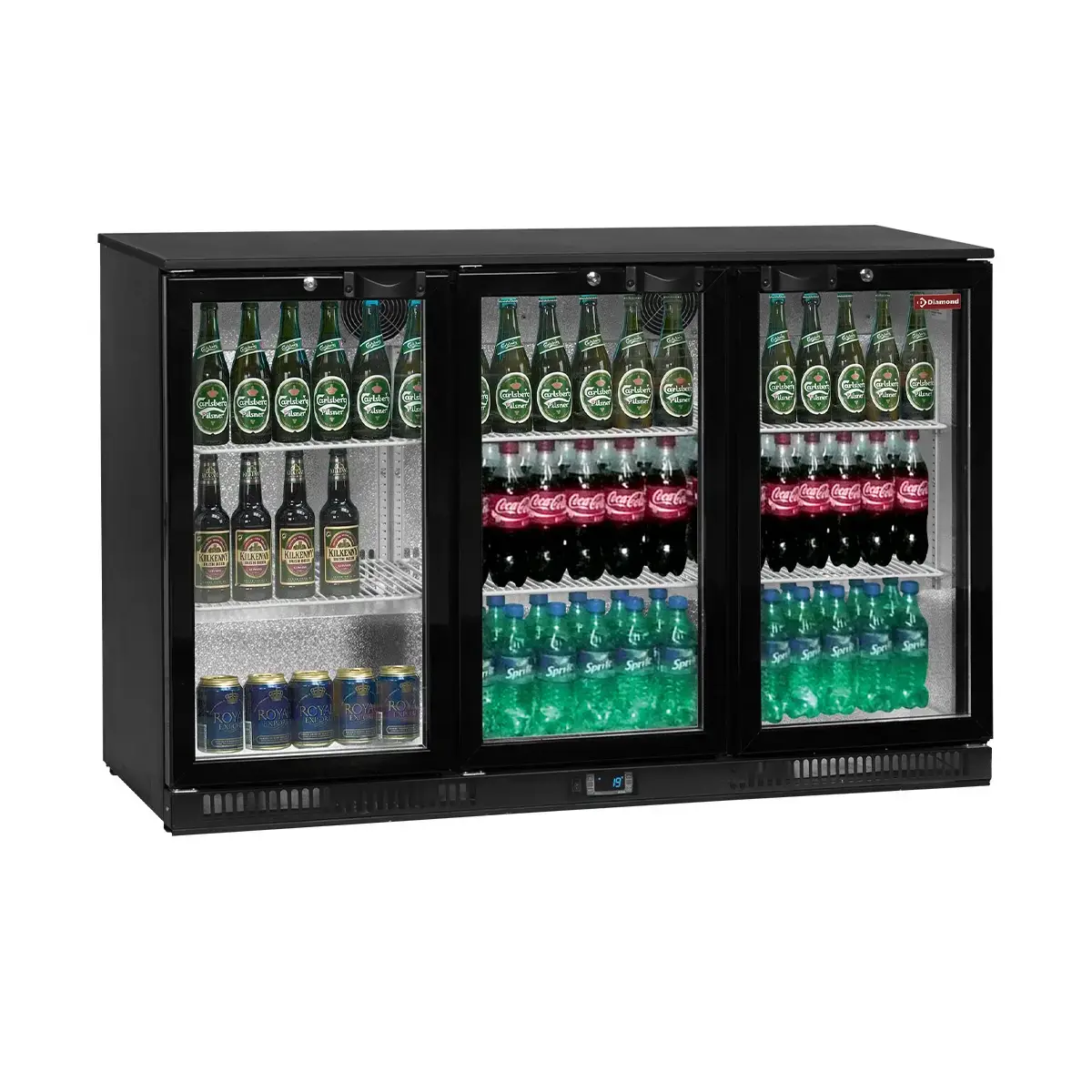 image flessenkoeler, geventileerd , "back bar", 3 draaideuren 0