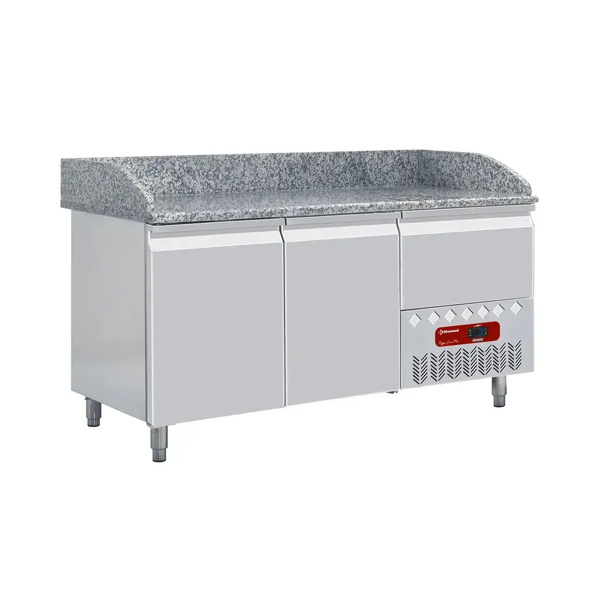 image frigotafel, 2 deuren 600x400 mm en 1 neutrale laden (4x bakken 600x400) 0