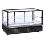 Image Warmte vitrine EN of GN, geventileerd, 2 niv., ZWART 0