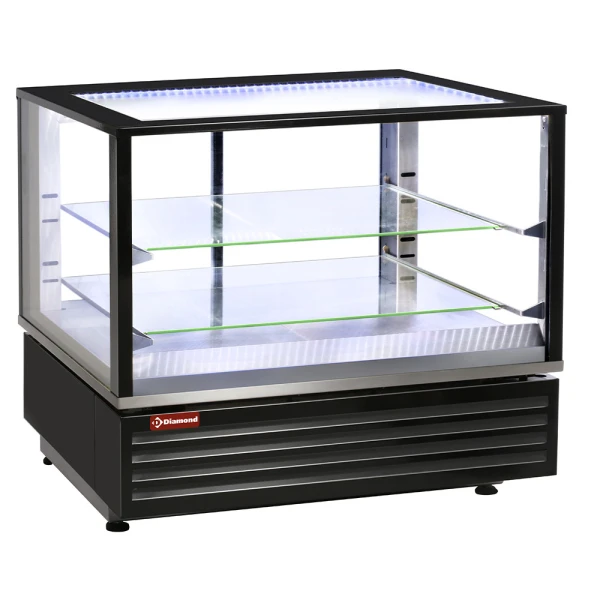 Image Warmte vitrine EN of GN, geventileerd, 2 niveaus, ZWART 0