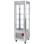 Image Panoramische vitrine, 5 roosters, 360 LT, RVS 0