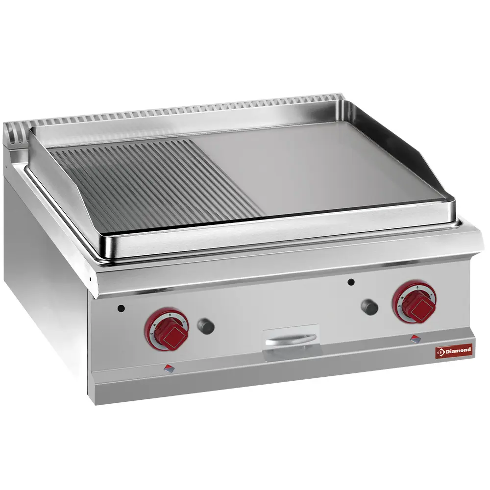 001G7-PM7T-big-2.jpg image braadplaat op gas 1/2 geribd, 1/2 vlak, module 1/1 -top- 0