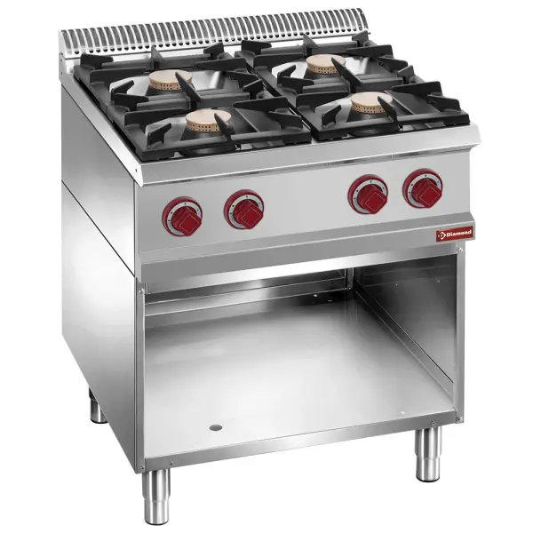 Image Fornuis samengesteld uit : 4 branders & open kast 0