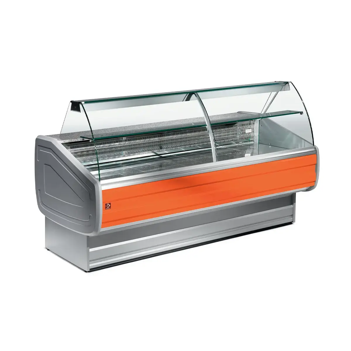 image gekoelde vitrinetoonbank met gebogen ruiten, met reserve 0