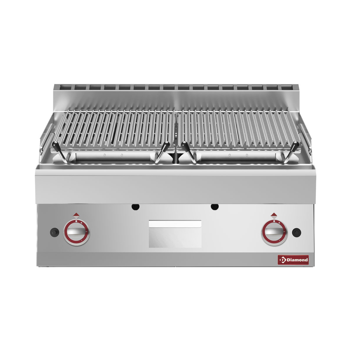 image lavasteengrill - 1/1 module - bakrooster in gietijzer "double face" 0