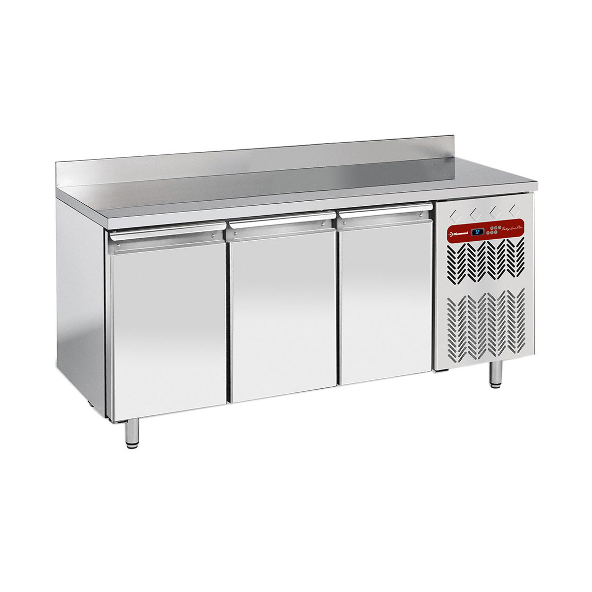 image wand koeltafel, geventileerd, 3 deuren en 600x400, 550 liter 0