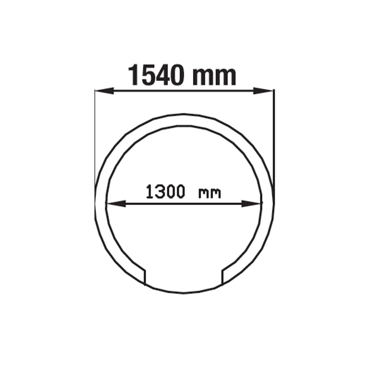 image traditionele pizza-oven op hout ø 1450mm - samengesteld 1