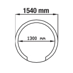 Image Traditionele pizza-oven op hout Ø 1450mm - Samengesteld 1