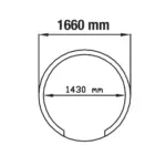 Image Traditionele pizzaoven op hout Ø 1450 mm - Gedemonteerd 1