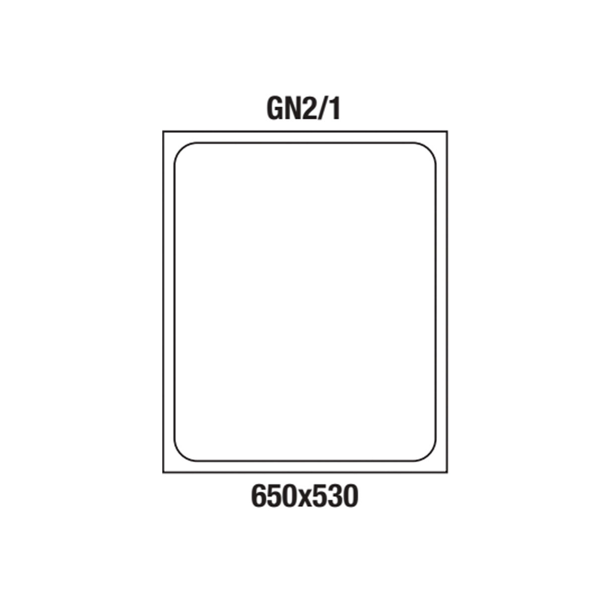 image gastoronom bak in inox h200mm - cap.58,4l. 1