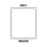 Image Gastoronom bak in inox h200mm - cap.58,4L. 1
