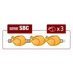 Image Kippenspit gas "SMALL", 2 spitten (6 kippen) SMALL 1