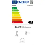 Image Vitrinekast positieve T°, geventileerd, 760L., 2 schuifdeuren, met lichtbak 1