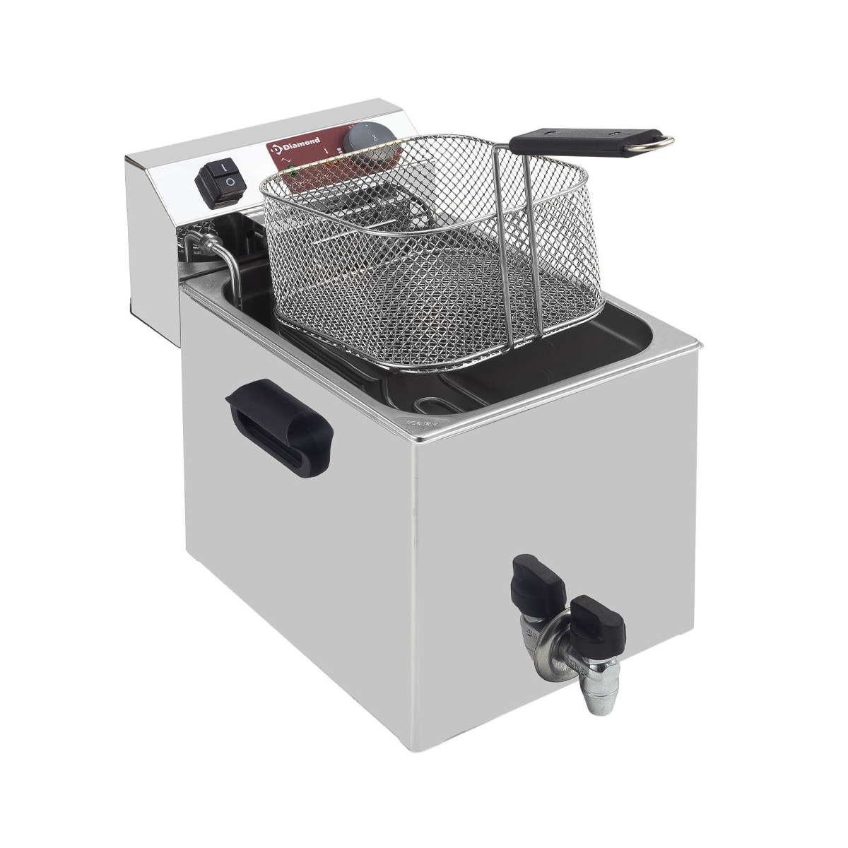 image elektrische friteuse tafelmodel 10 liter + aftapkraan 1
