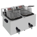 Image Elektrische friteuse tafelmodel 2x 10 liter + aftapkraan 1