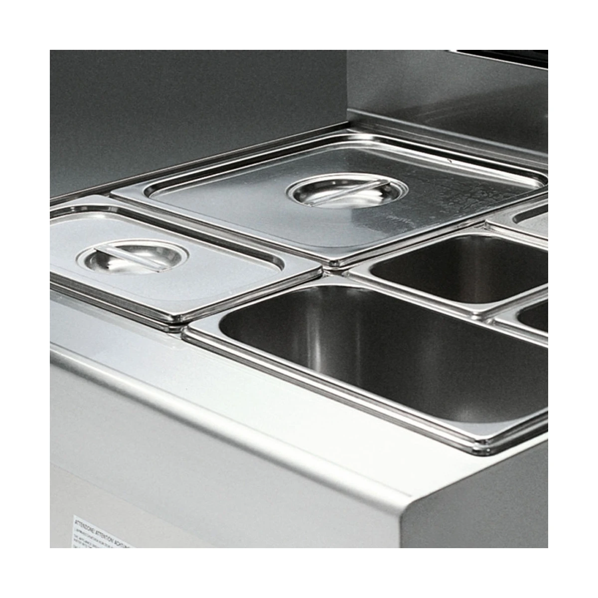 image elektrische bain-marie 4x gn 1/3 h.150 mm, op open kast 1