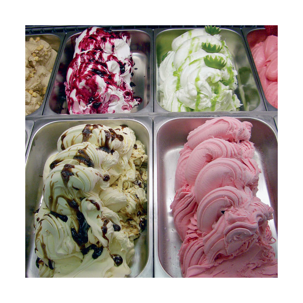image ijscremebewaarder, 4-8 smaken "white" 1