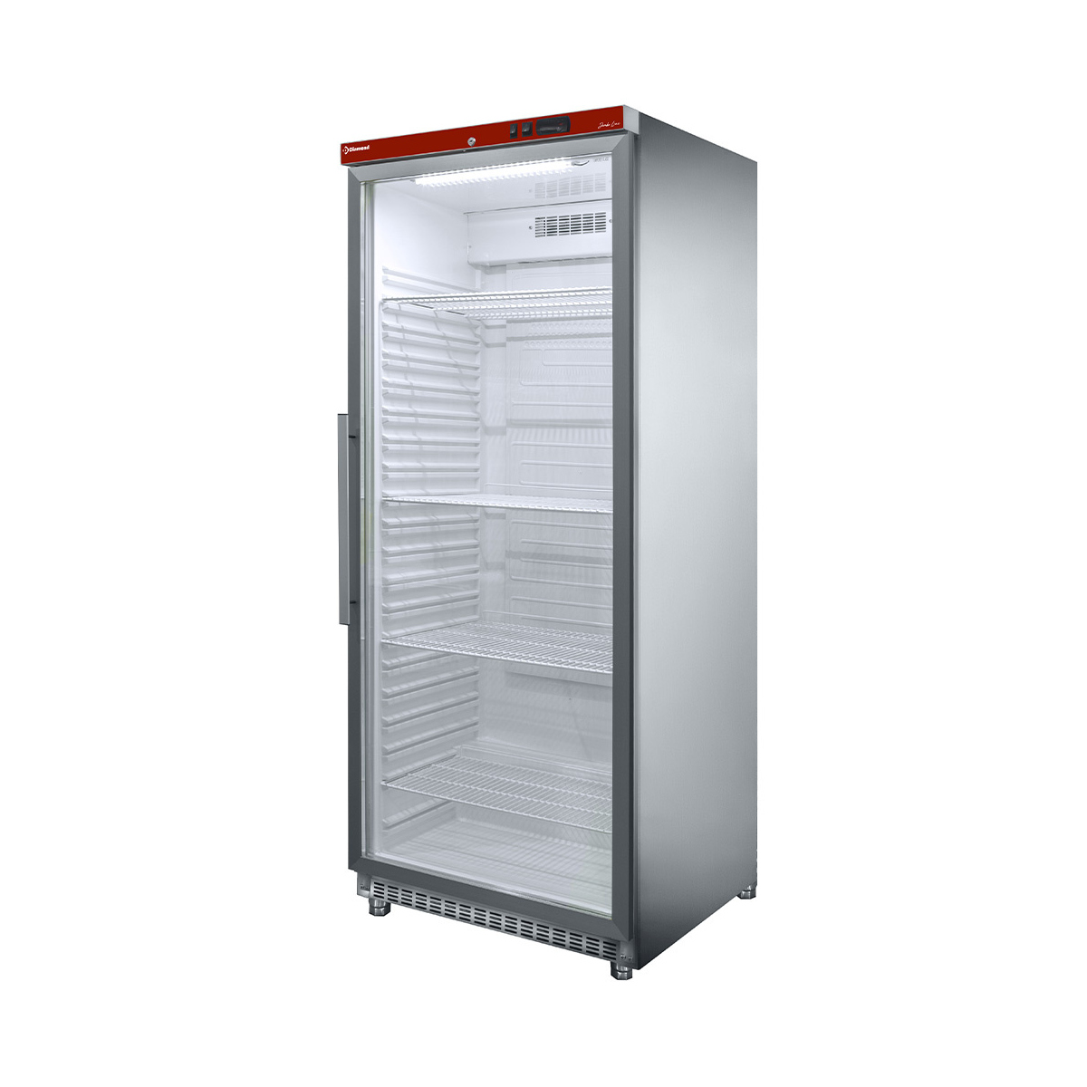 image koelkast gn 2/1, glazen deur, geventileerd, 600 liter. r.v.s. 0