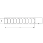 Image Gekoelde structuur GN 10x1/3, met deksel 1