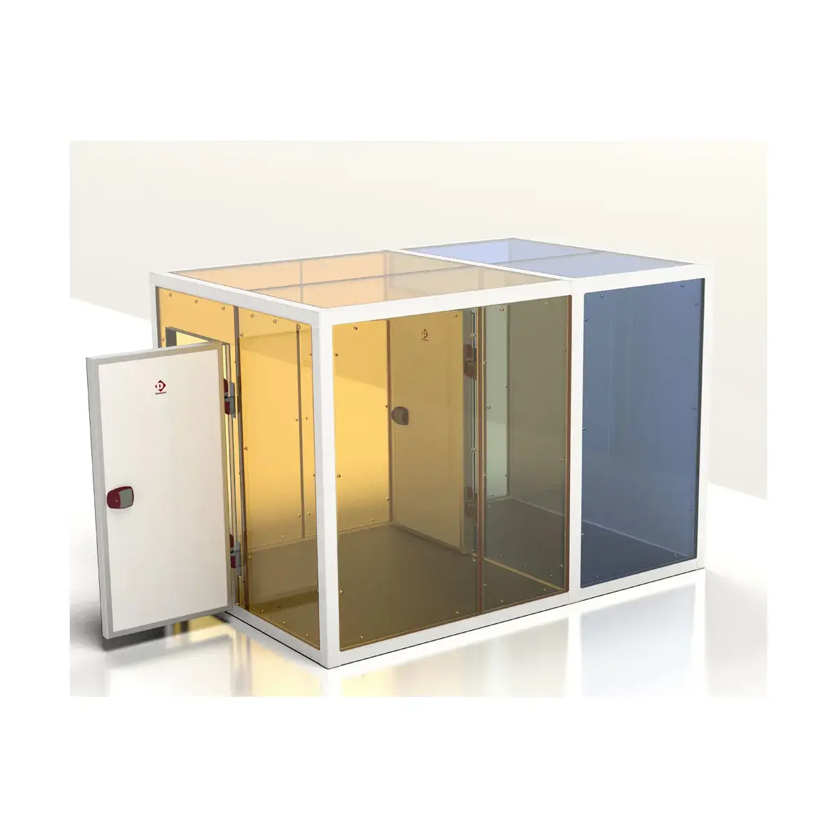 image combi koelkamer iso 100, binnen afmetingen 2230 x 2030 & 2230 x 1230 xh 2230 mm (10,09 + 6,12 m³) 1