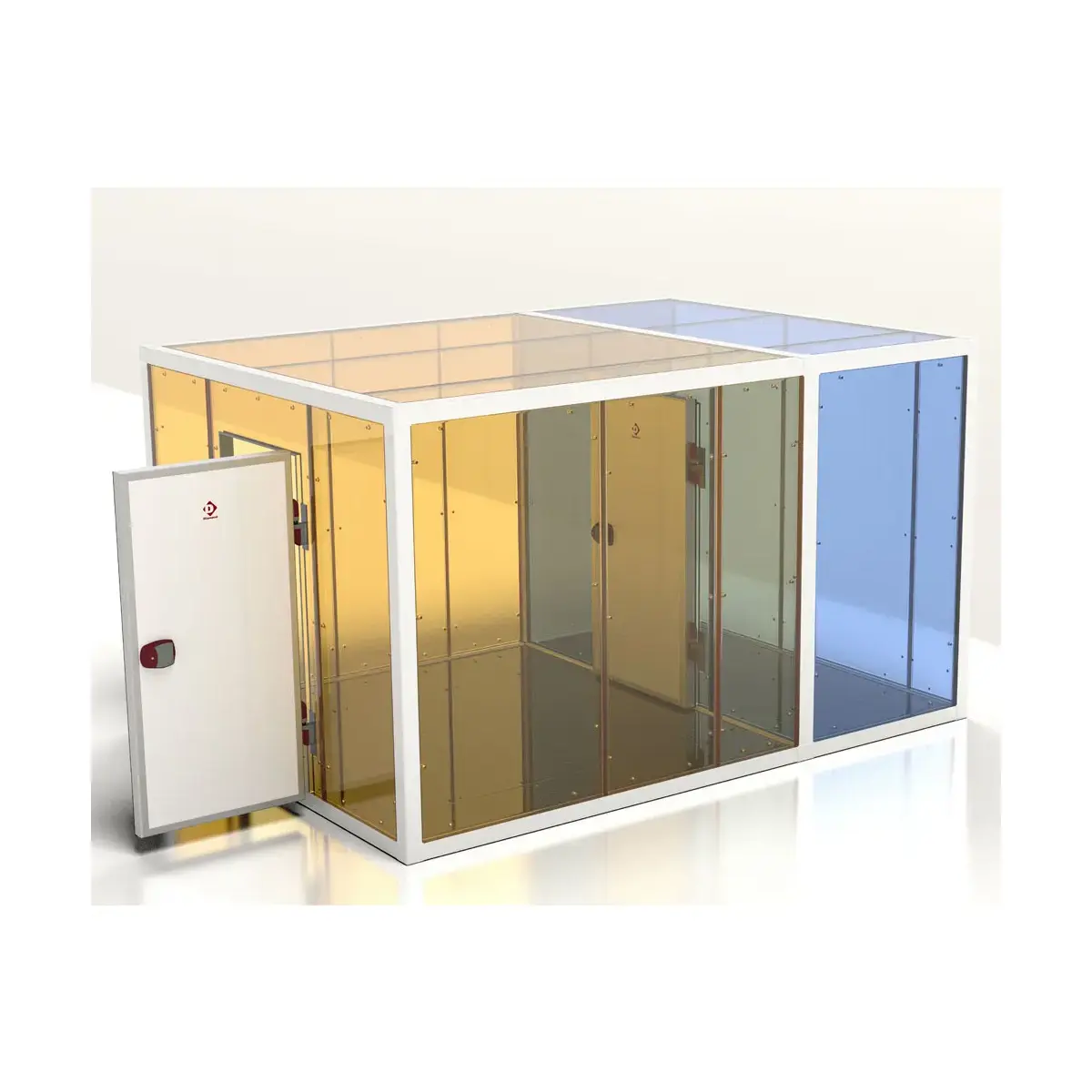 image combi koelkamer iso 100, binnen afmetingen 2830 x 3230 & 2830 x 1830 xh 2230 mm (20,38 + 11,55 m³) 1