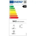 Image FULL glazen vitrine" 440 liter, 1 niveau + 4 planken, geventileerd - WINE - ZWART 2