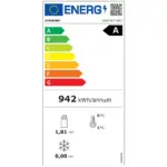 Image FULL glazen vitrine" 440 liter, 1 niveau + 4 planken, geventileerd - WINE - WIT 2