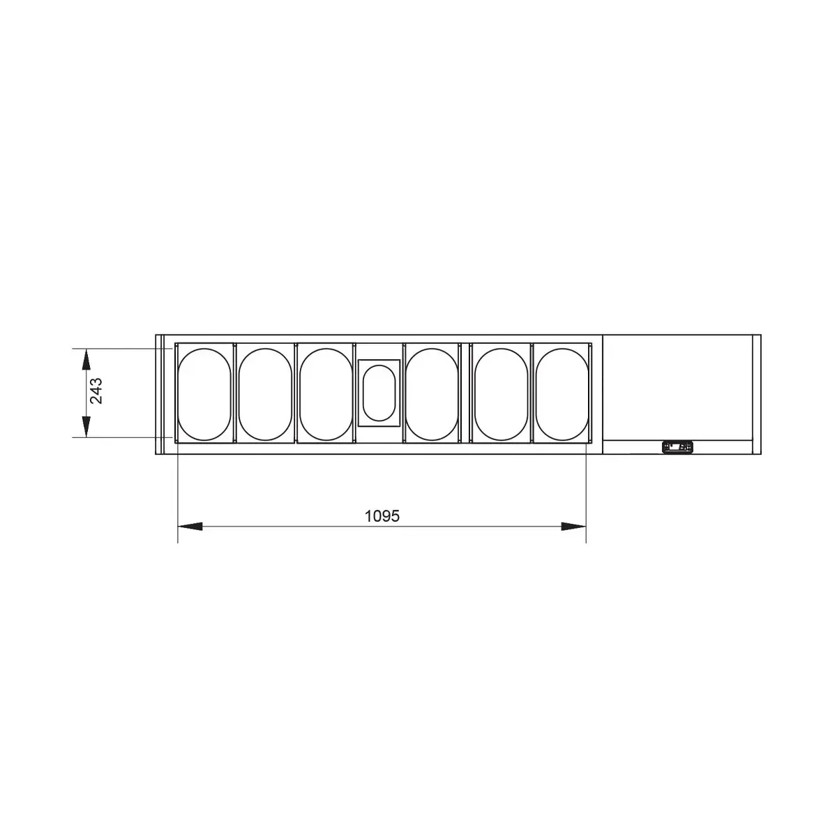 image geheel koelkast tafel & gekoelde structuur : 2