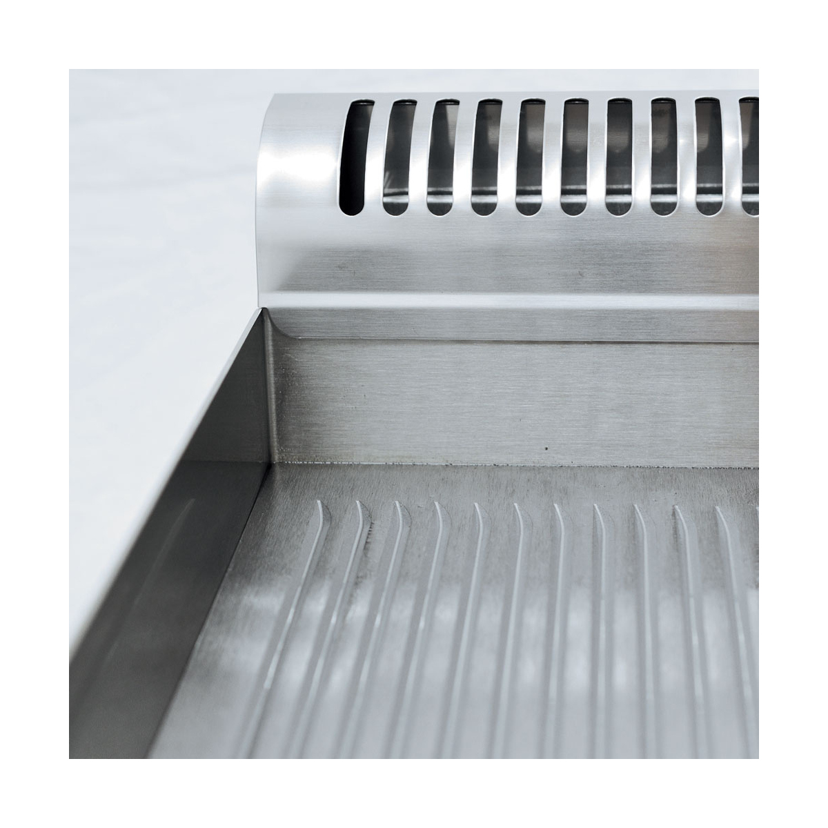 image bakplaat gas, 2/3 glad en 1/3 gegroefd -top- 2