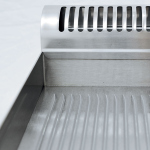 Image Bakplaat gas, 2/3 glad en 1/3 gegroefd -Top- 2