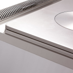 Image Gasfornuis met doorkookplaat op open kast 2