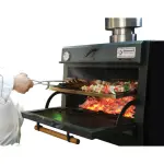 Image Houtskooloven-BBQ, GN 1/1 (60 Kg/h)/ - Hefbare deur/Roestvrij staal 3