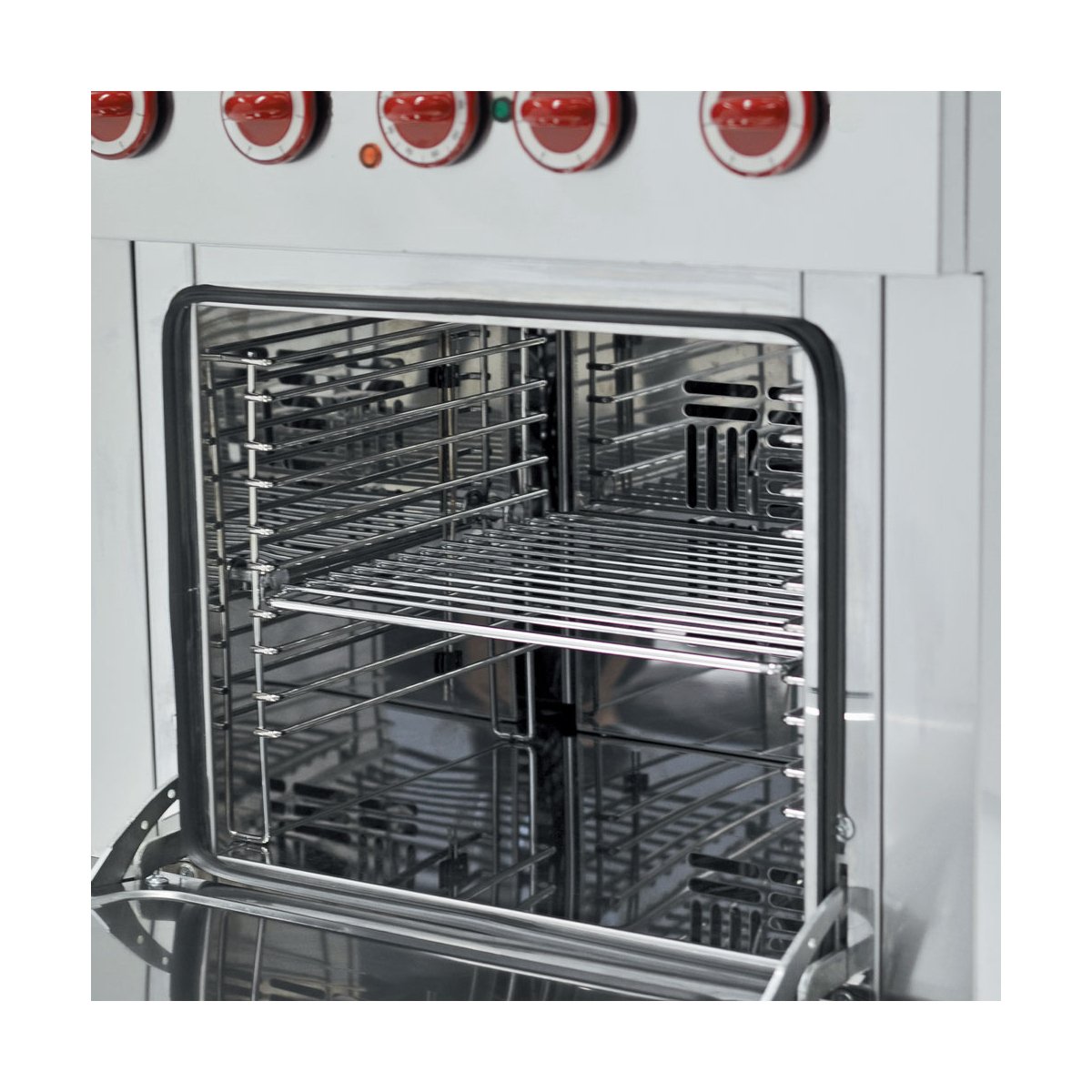 image fornuis 5 kookplaten en elektrische convectie-oven gn 1/1 3