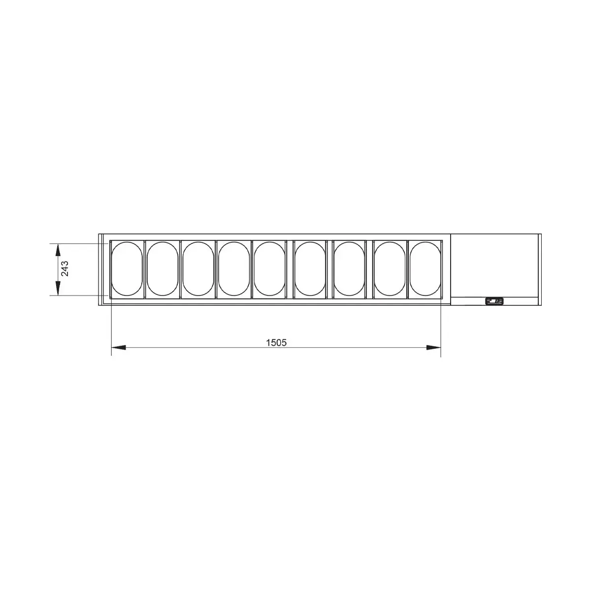 image geheel koelkast tafel & gekoelde structuur : 3