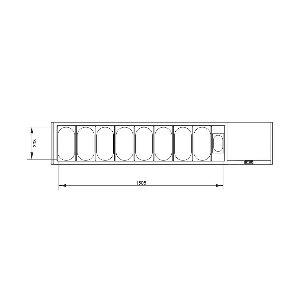image geheel koelkast tafel & gekoelde structuur : 3