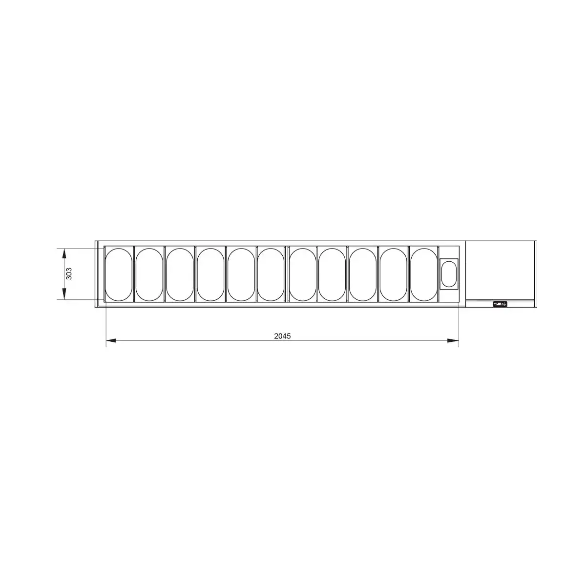 image geheel koelkast tafel & gekoelde structuur : 3