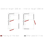 Image Combi koelkamer ISO 100, binnen afmetingen 2230 x 2030 & 2230 x 1230 xh 2230 mm (10,09 + 6,12 m³) 4