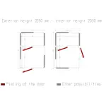 Image Combi koelkamer ISO 100, binnen afmetingen 2230 x 2030 & 2230 x 1230 xh 2230 mm (10,09 + 6,12 m³) 4