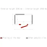 Image Kamer ISO 100, afm. int. 1830 x 1030 xh 2030 mm (3,83 m³) 4