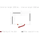 Image Kamer ISO 100, afm. int. 2230 x 1430 xh 2030 mm (6,47 m³) 4