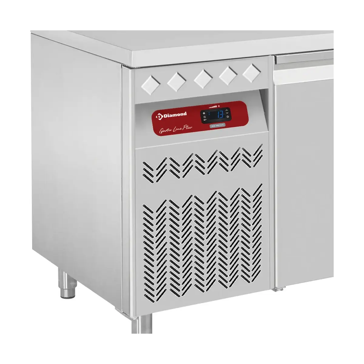 image wand- koeltafel geventileerd, 2 glazen deuren gn 1/1, 260 liter 4