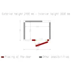 Image Kamer ISO 80, afm. int. 1430 x 1030 xh 2030 mm (2,99 m³) 4