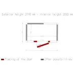 Image Kamer ISO 80, afm. int. 1830 x 1030 xh 2030 mm (3,83 m³) 4